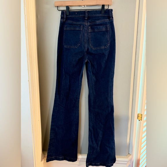 LOFT Blue Flare Wide Leg Jeans - Picture 2 of 10